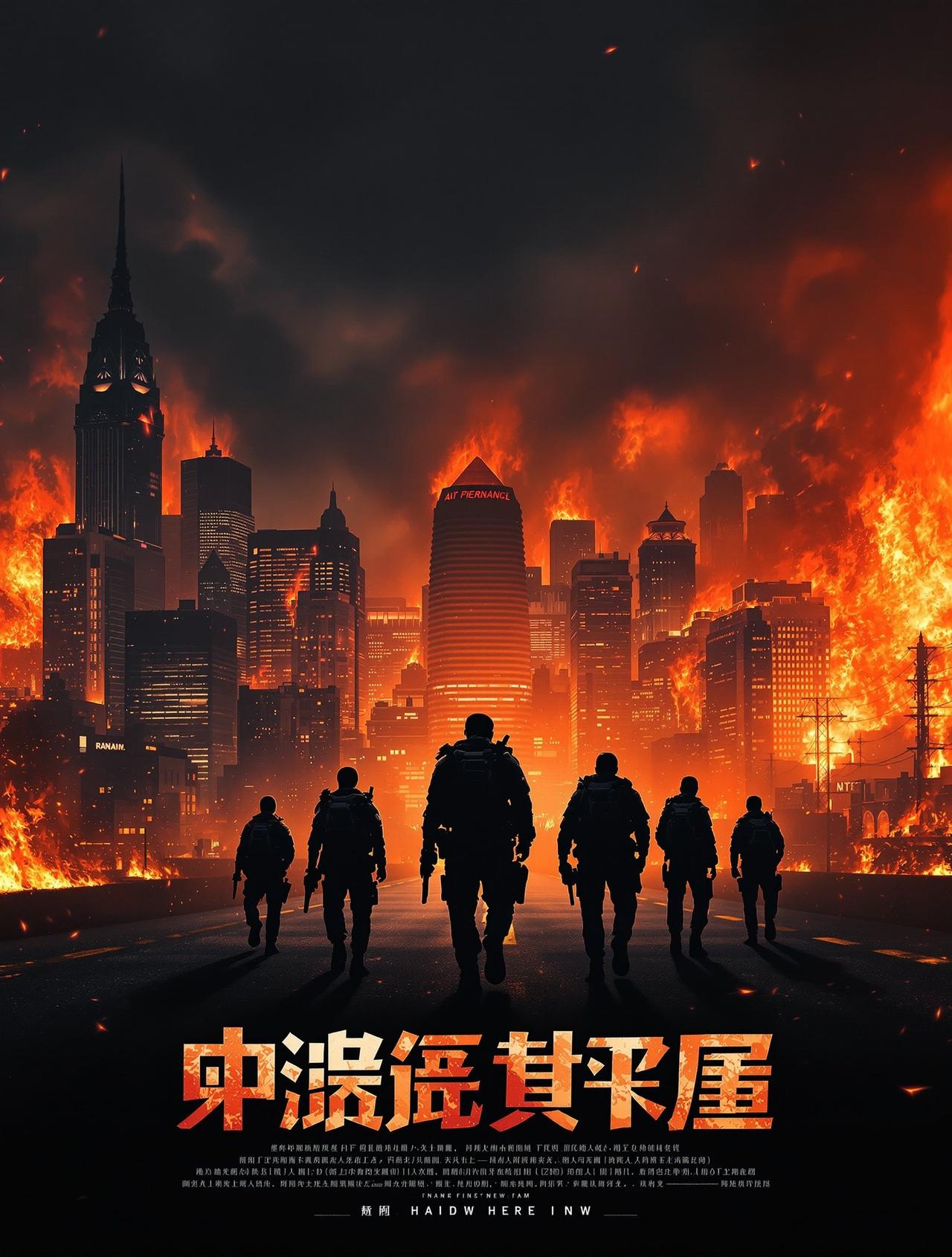 喝茶影院出品动作片《破晓行动》官方海报